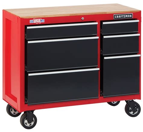 craftsman 6 drawer steel rolling tool cabinet|craftsman 5 drawer workbench.